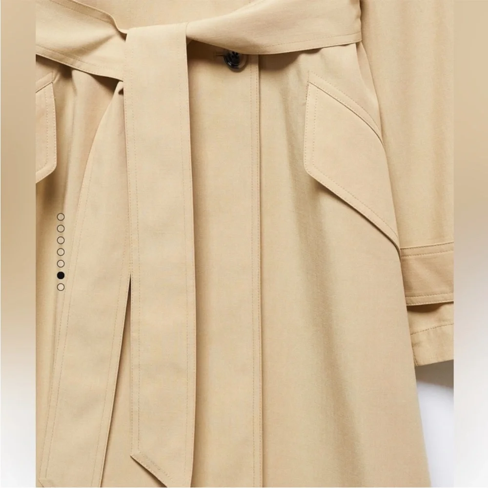 MANGO Women's Double-Button Trench Coat - Picture 4 of 10